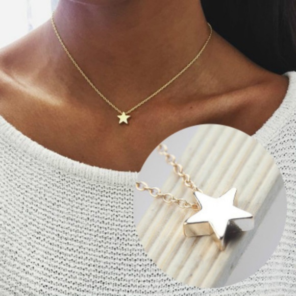 Jewelry - Gold Metal Star Pendant Necklace Jewelry Fashion